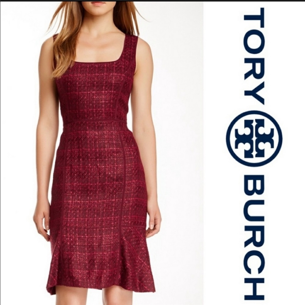 TORY BURCH Victory Tweed Dress